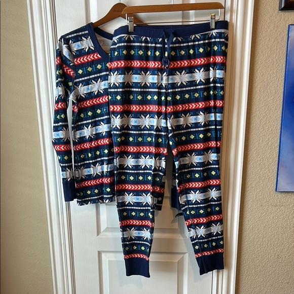 Hanna Andersson Womens Festive Pattern Pajamas Christmas PJs Cozy Warm Soft - Picture 1 of 4